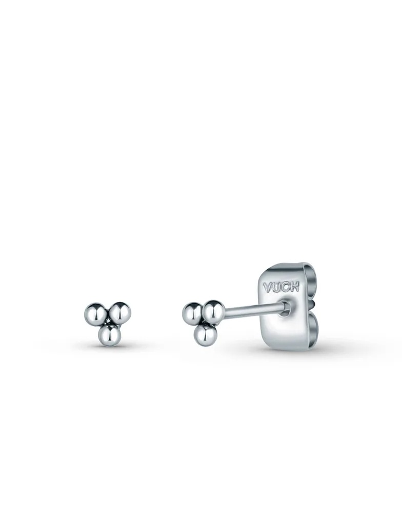 Vuch Minimalistické ocelové náušnice Irakli Silver