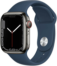 Apple Watch Series 7 GPS + Cellular 45mm Graphite Steel, Blue Sport
