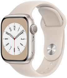 Apple Watch Series 8 GPS 41mm Starlight, Starlight Sport