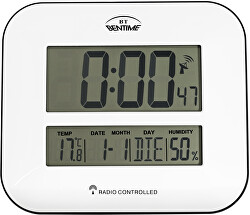 Ceas/ceas deșteptător radiocontrolat(ă) cu termometru și higrometru H17-ET843W