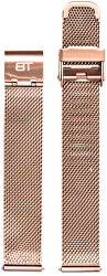 Kovový mesh s easy clickem - růžově zlatý 18 mm - SLEVA
