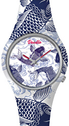 Oriental Mood Carp Koi Blue DOOR003