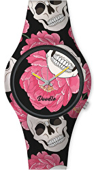 Santa Muerte Mood Flowers and Skulls DO35013