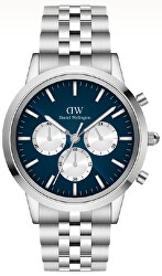 Iconic 42 Chronograph Arch 5-Link Arctic Panda Silver DW00100874