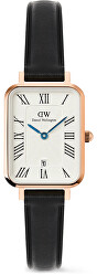Quadro 20x26 Roman Numerals Date Sheffield White Rose Gold DW00100862