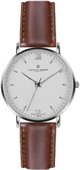 Silver Dent Blanche Cognac Leather FAH-B006S