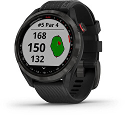 Approach S42 Gray/Black Silicone Band Golf-GPS-Uhr 010-02572-00