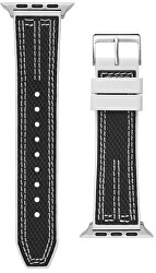 Silikonový řemínek pro Apple Watch (42 - 45 mm) - Black CS3003S1