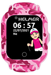 Smart-Touch-Uhr mit GPS-Locator und Kamera - 4G pink