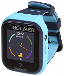 LK 709 4G modré - detské hodinky s GPS lokátorem, videohovorem, vodotesné