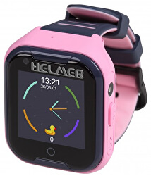 LK 709 4G ružové - detské hodinky s GPS lokátorem, videohovorem, vodotesné