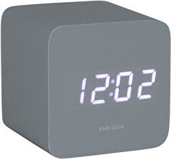 Designové LED hodiny s budíkem KA5982GY
