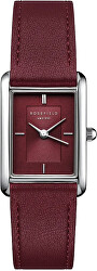 Heirloom Modern Burgundy Dial Silver Burgundy Leather HBBLS-H08