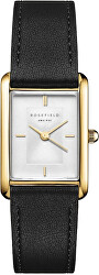 Heirloom Modern White Dial Gold Black Leather HWBLG-H06