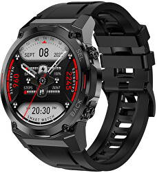 AMOLED Smartwatch DM51 – Black - Black