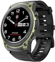 AMOLED Smartwatch DM55 – Green - Black