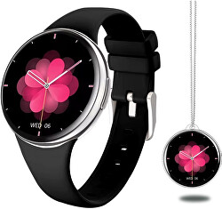 AMOLED Smartwatch DM75 – Black - Black