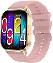 AMOLED Smartwatch W21HK – Gold - Pink
