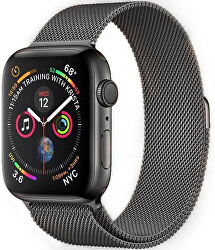 Oceľový milánsky remienok na Apple Watch – Grafitový 38/40/41 mm
