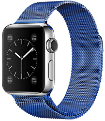 Oceľový milánsky remienok na Apple Watch – Modrý 38/40/41 mm