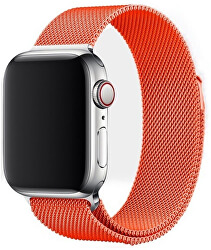 Ocelový milánský tah pro Apple Watch - Oranžový 42/44 mm