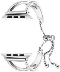 Beállítható acél szíj Apple Watch - Ezüst 38/40/41 mm