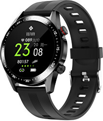 Smartwatch WO21BKS - Negru Silicon