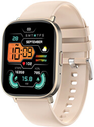 Smartwatch W127G – Gold - Beige