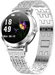 SLEVA I - Smartwatch WO10DS - Diamond Silver