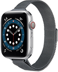 Curea milaneză de oțel pentru Apple Watch - Space Grey 38/40/41 mm