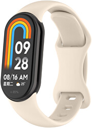 Řemínek ze silikonu pro Xiaomi 9 a 8 - Krémová