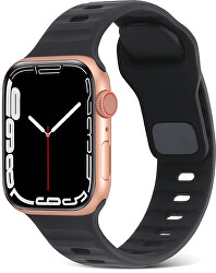 Curea de silicon pentru Apple Watch 38/40/41 mm - Black