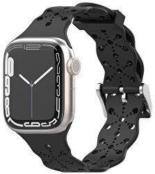 Curea de silicon pentru Apple Watch - 42/44/45/49 mm Black