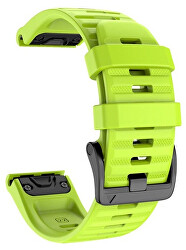 Cinturino in silicone per Garmin Fenix 7X/Fenix 6X/Fenix 5X Plus/Fenix 3 - 26 mm - Green