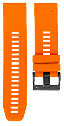 Cinturino in silicone per Garmin Fenix 7X/Fenix 6X/Fenix 5X Plus/Fenix 3 - 26 mm - Orange