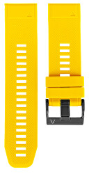Silikonový řemínek pro Garmin Fenix 7X/Fenix 6X/Fenix 5X Plus/Fenix 3 - 26 mm - Yellow