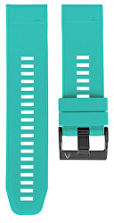 Cinturino in silicone per Garmin Fenix 7X/Fenix 6X/Fenix 5X Plus/Fenix 3 - 26 mm - Turquoise