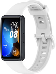 Curea din silicon pentru Huawei Watch Band 8 - White