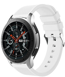 Szilikon szíj Samsung Galaxy Watch-hoz - Fehér, 20 mm