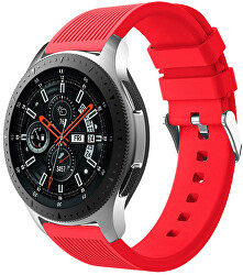 Szilikon szíj Samsung Galaxy Watch-hoz - Piros 20 mm