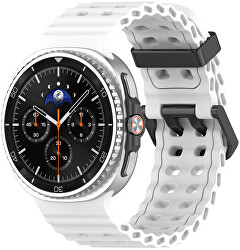 Silikonový sportovní řemínek pro Samsung Galaxy Watch8 - Bílý
