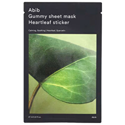 Zklidňující plátýnková maska Heartleaf Sticker (Gummy Sheet Mask) 27 ml