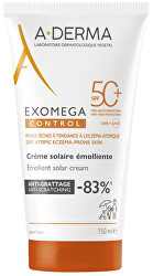 Emolienční ochranný krém SPF 50+ Exomega Control (Emollient Solar Cream) 150 ml