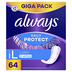 Slipové vložky Daily Protect Long 64 ks