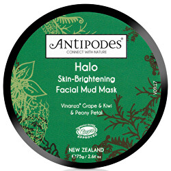 Rozjasňující pleťová maska s jílem Halo (Brightening Facial Mud Mask) 75 g