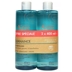 Sada micelárních vod pro mastnou a aknózní pleť Cleanance (Micellar Water) 2 x 400 ml