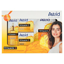 Un set cadou complet pentru îngrijire strălucitoare antirid Vitamin C