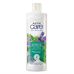 Șampon și balsam restaurator cu urzică și lavandă 2 în 1 pentru păr slăbit Care (2 in 1 Shampoo & Conditioner) 700 ml