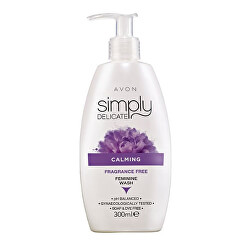Zklidňující krémový neparfémovaný gel pro intimní hygienu Simply Delicate (Fragrance-Free Feminine Wash) 300 ml