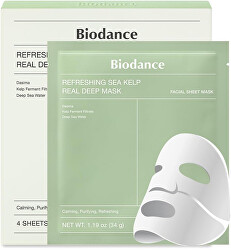 Zklidňující pleťová maska Refreshing Sea Kelp (Real Deep Mask) 4 ks